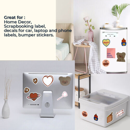 8.5″x11″Vinyl Sticker Paper Glossy Matte Clear Waterproof Printable Inkjet Laser