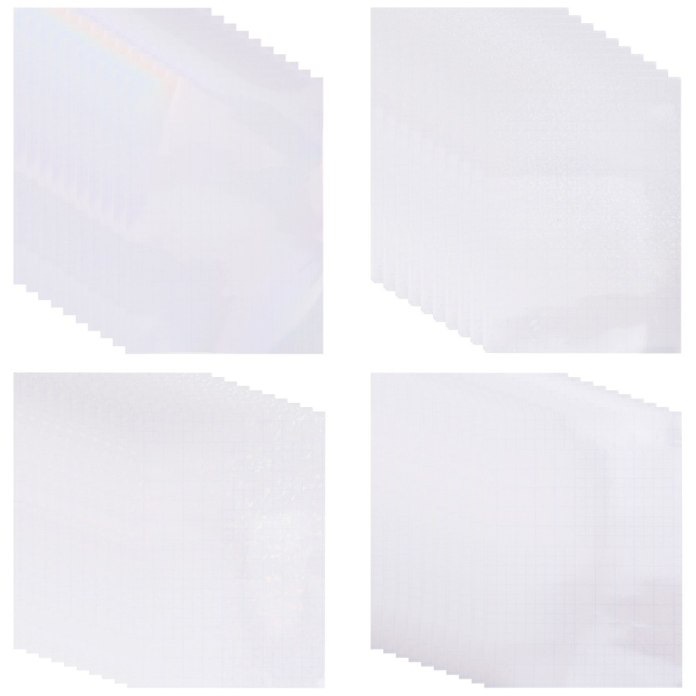40 Sheets Holographic Laser Stickers Printable Paper Hologram Film DIY
