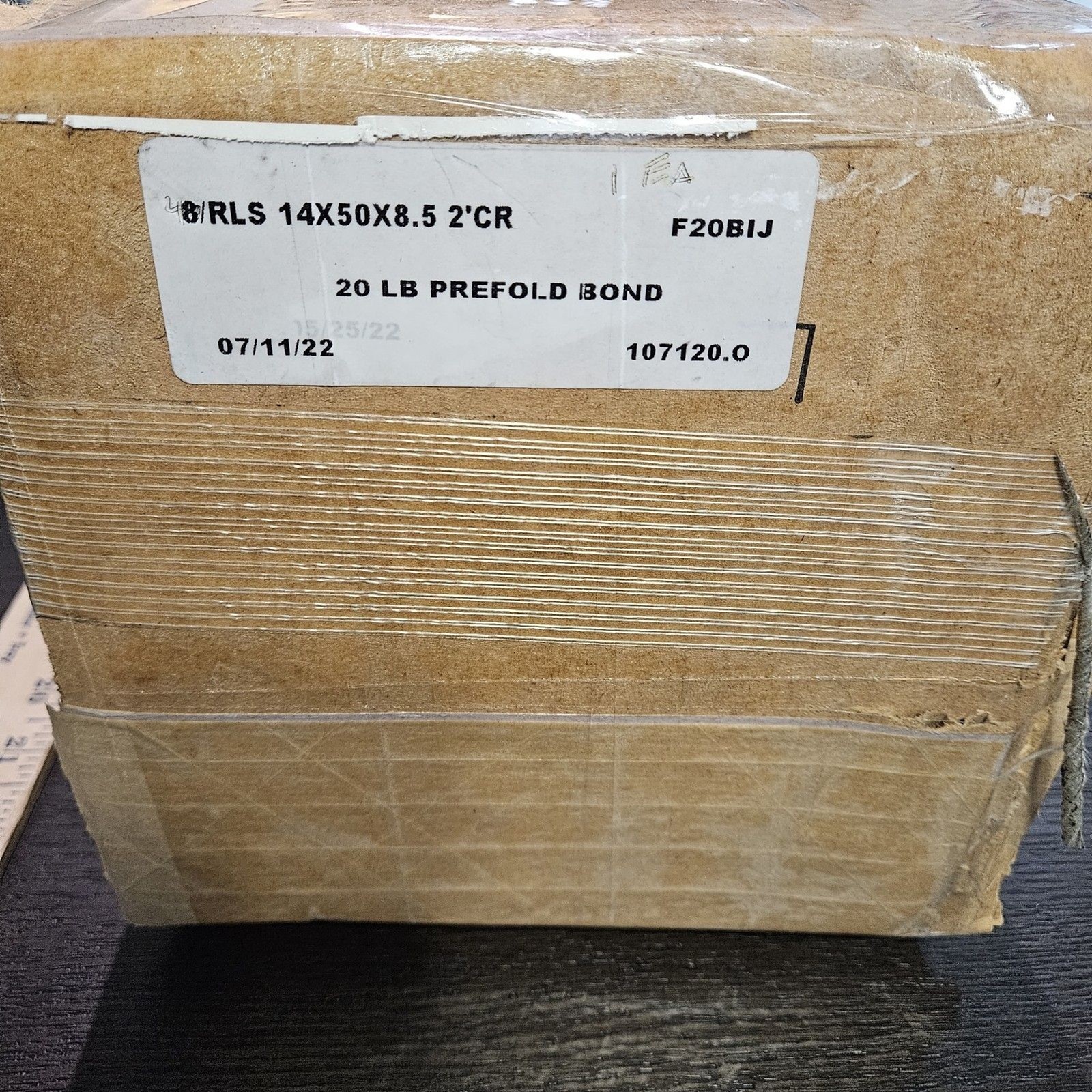 4 Rolls Prefold Bond Paper 20lb 14″ X 50′ X 8.5″ 2 In. Core New Open Box
