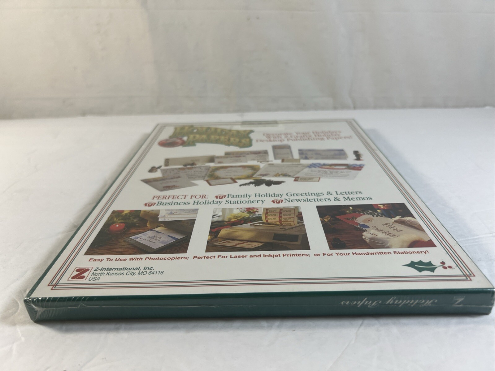 Vintage Z GRAFIX~100 Sheets 8.5″x11″ HOLIDAY PAPERS for LASER & INJET Peace
