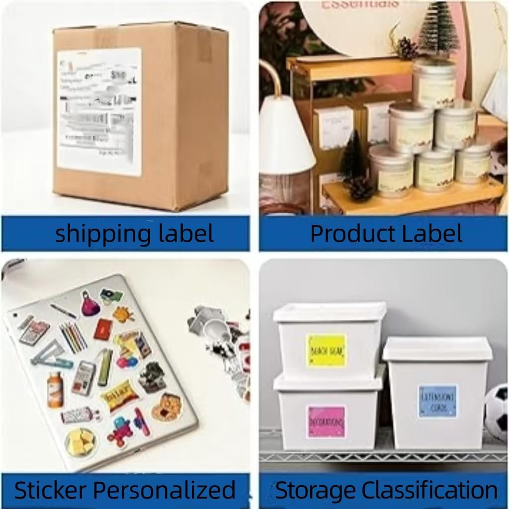 ZGBZCL Sticker Paper for Inkjet Printer 40 Sheets 8.5″ X 11″ Matte Full Sheet