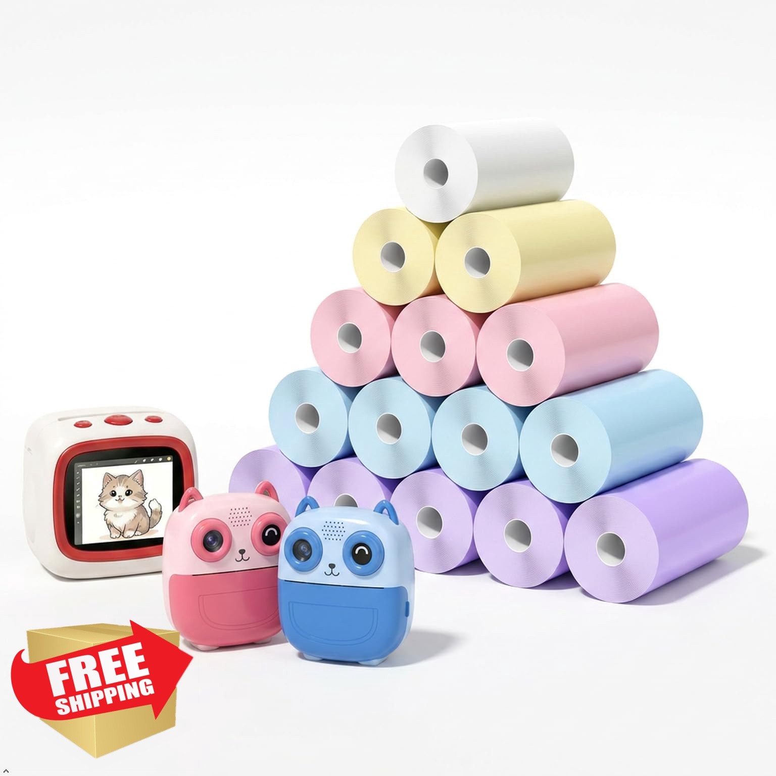 Chronasdix Kids Instant Camera Paper Roll Refill 57x25mm Thermal Paper