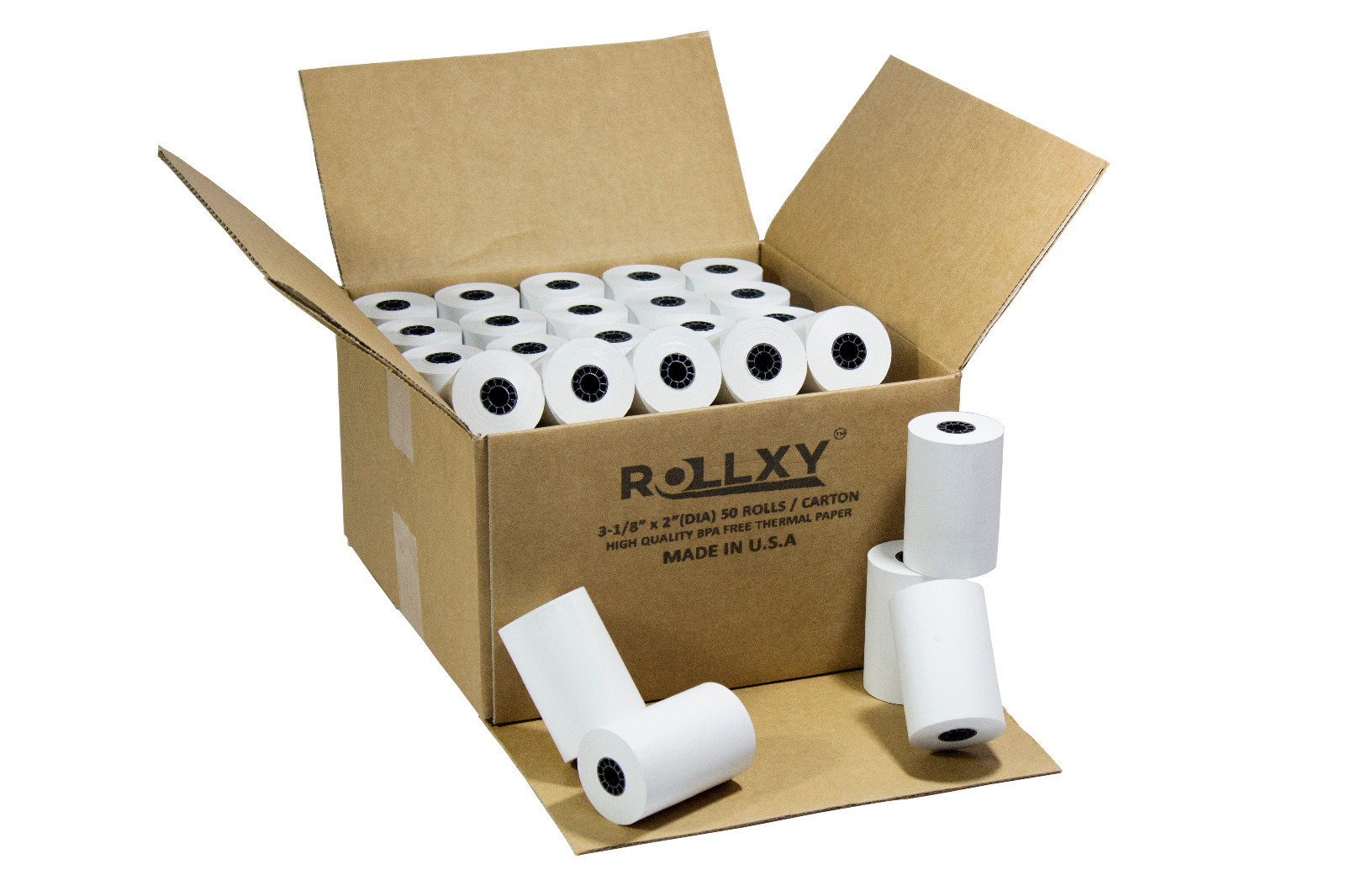 PM Company Perfection POS Black Image Thermal Rolls, 3.125 Inches X 119 Feet