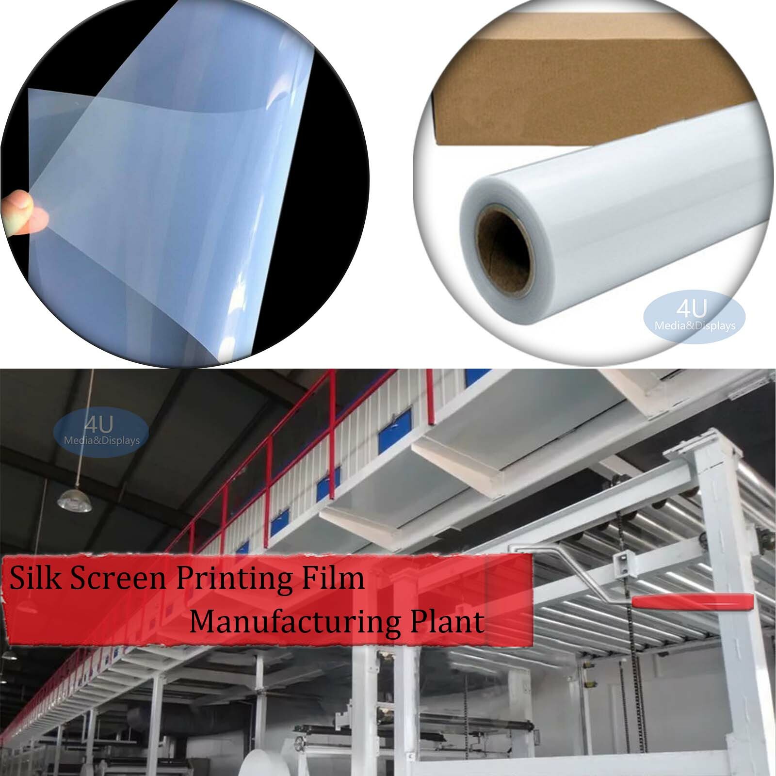 24″x100ft，Waterproof Inkjet Milky Transparency Screen Printing Film