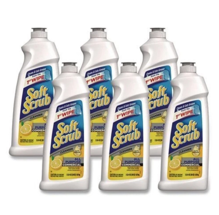 All Purpose Surface Cleanser, Commercial, Lemon Scent, 36 oz Bottle, 6/Carton