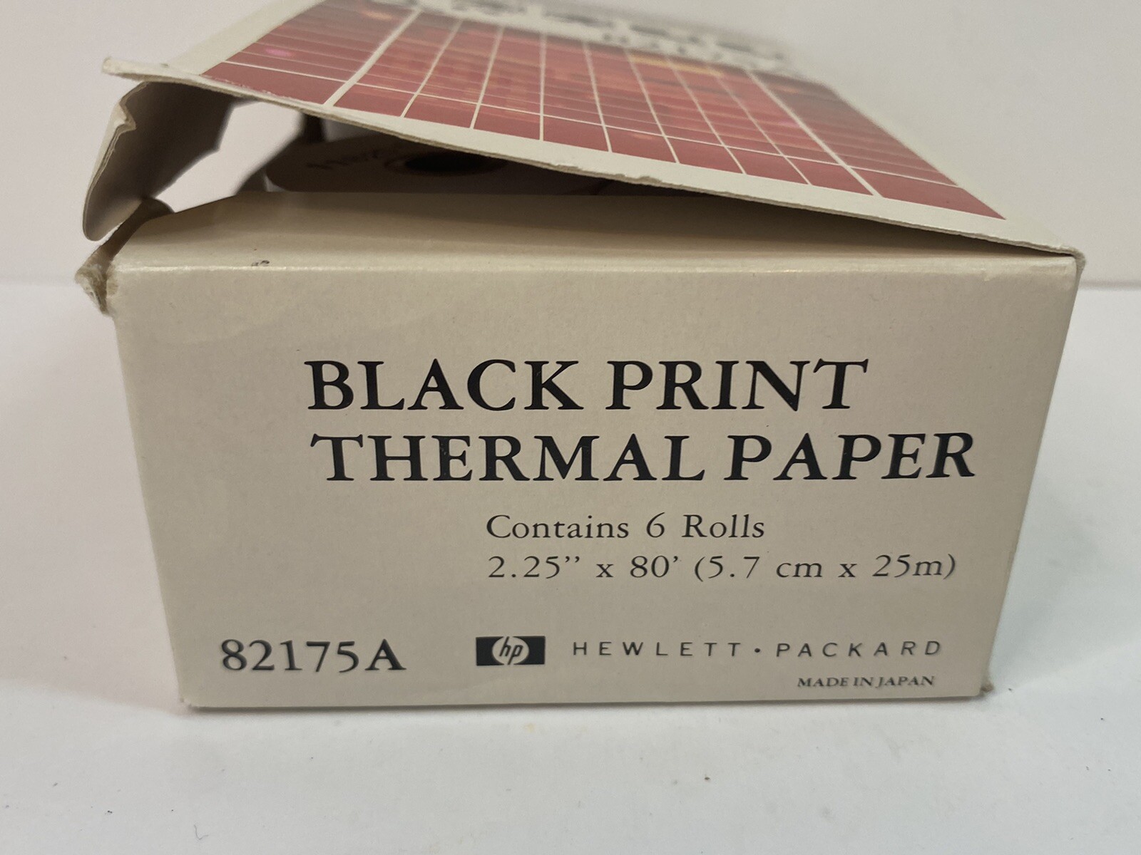 5 Rolls HP 82175A Black Print Thermal Paper 2.25″ * 80′
