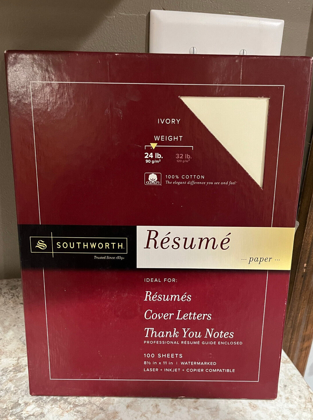 Southworth Resume Paper 24 lb Weight 8 1/2 x 11 85 Sheets New Multiple Colors