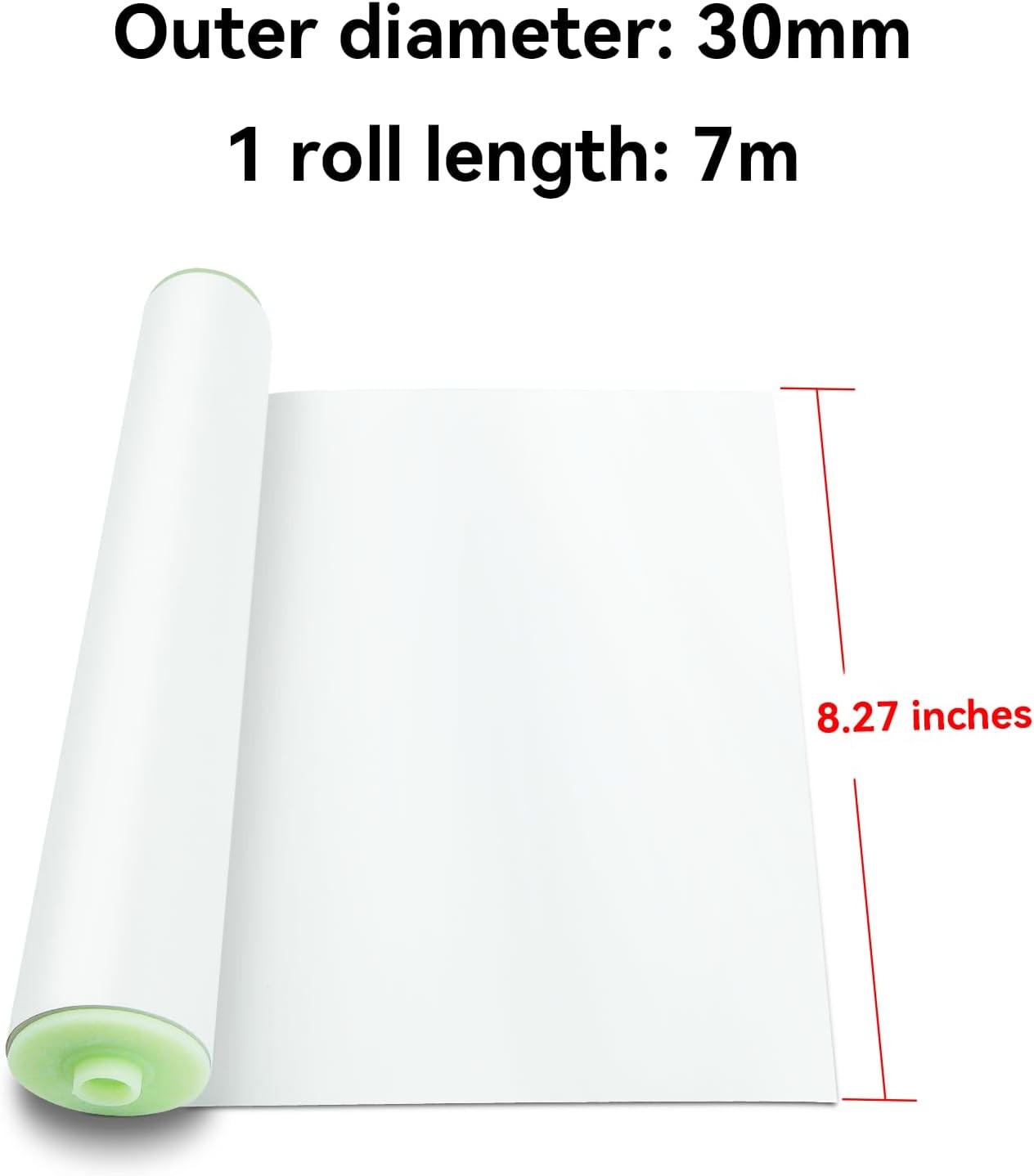 A4 Thermal Paper 3 Rolls for MT810 printer(210mm/8.27″width/7m White
