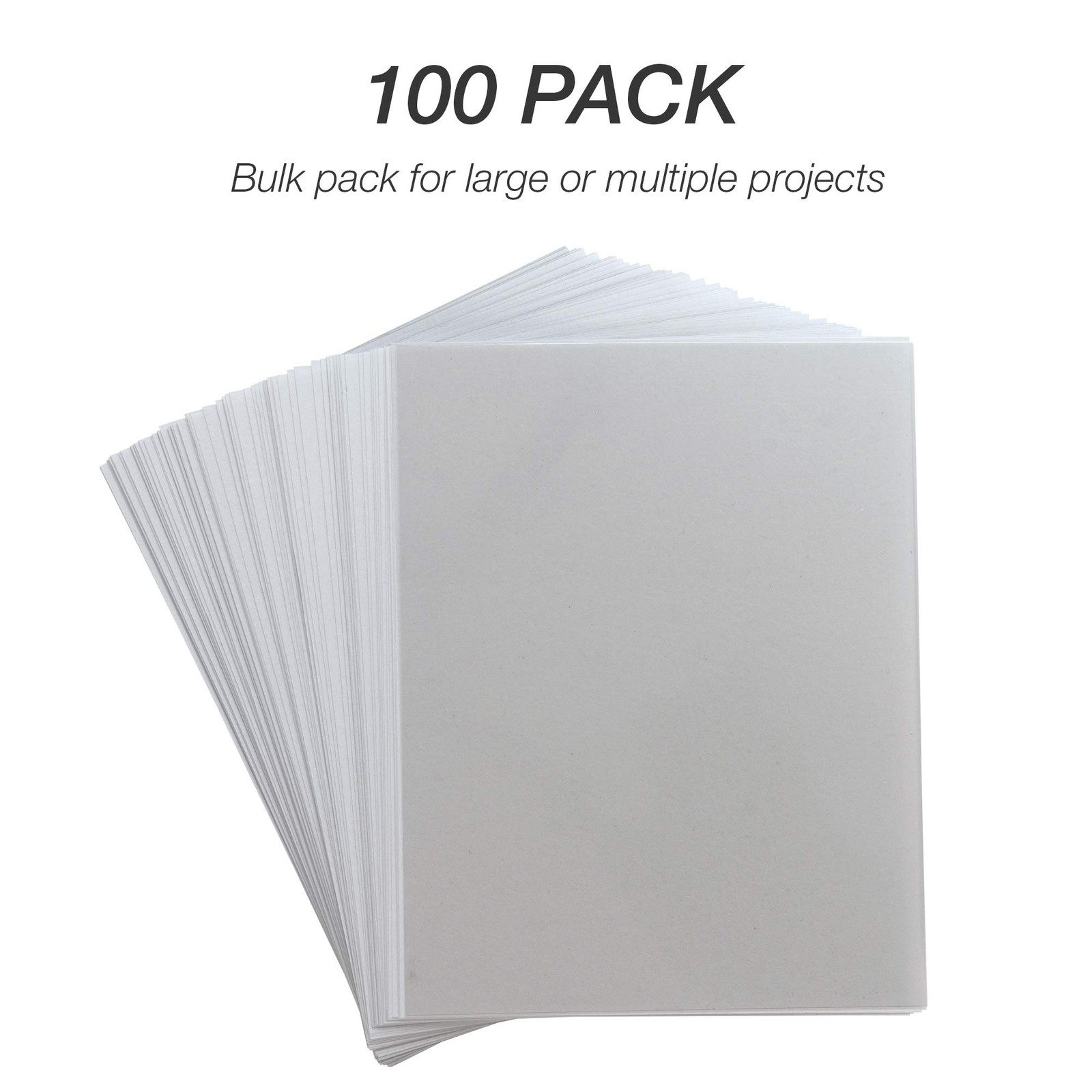 100 Pack 8.5″ x 11″ Clear Write On Transparency Film, 5 mil, for Use with Dry…
