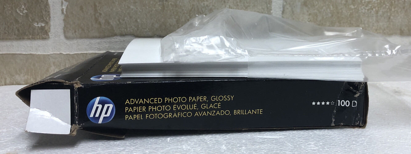 HP Advanced Photo Paper 4 x 6 Glossy Inkjet Printer 100 Sheet pk Q6638A w BONUS!