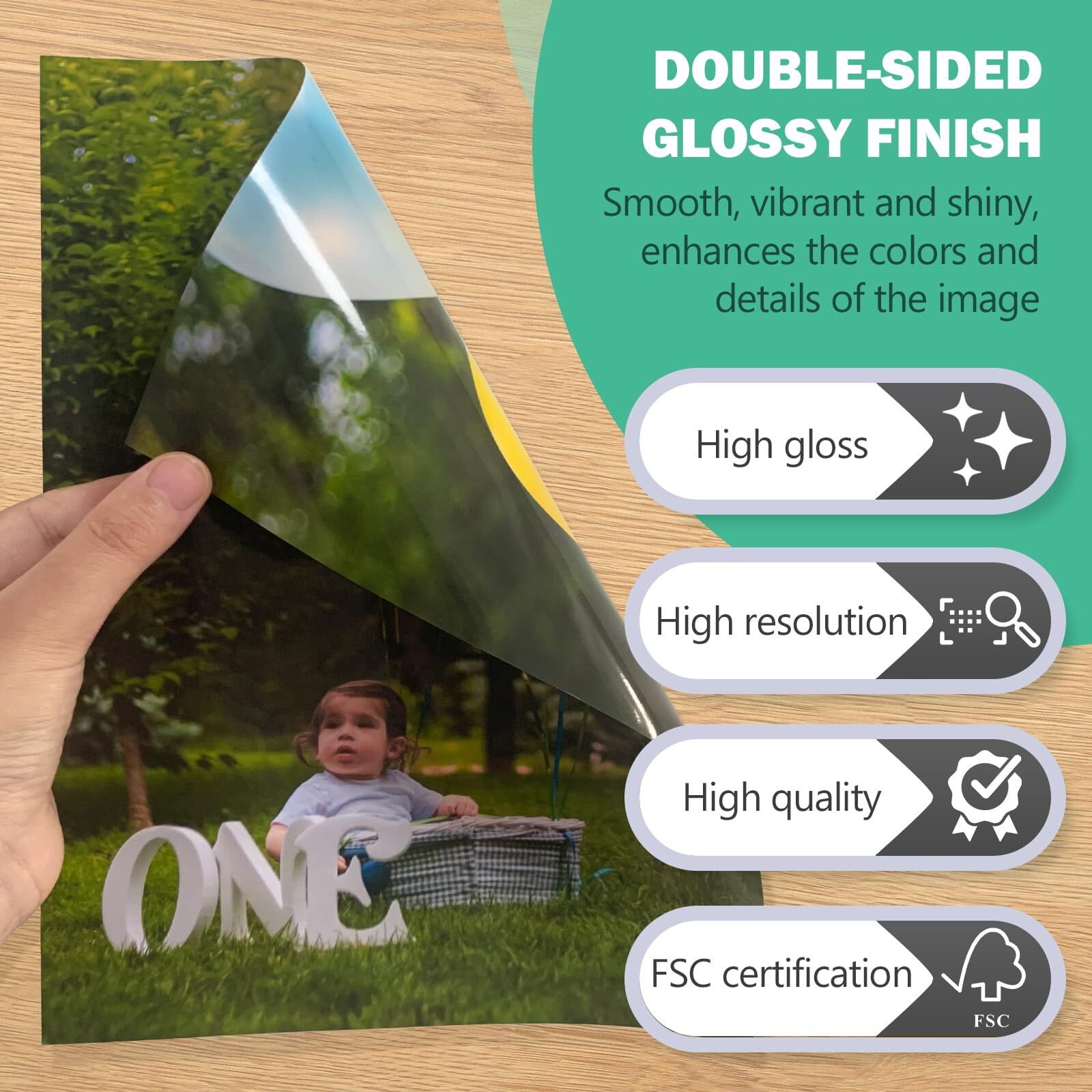 Double Sided Glossy Photo Paper 8.5 x11 Thick Glossy Paper for Cardstock 100 …