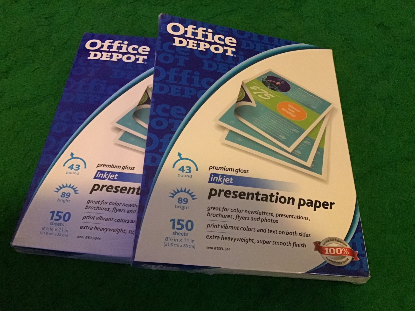 Office Depot Premium Color High Gloss Presentation Paper 8.5″ X 11″ 300 Sheets