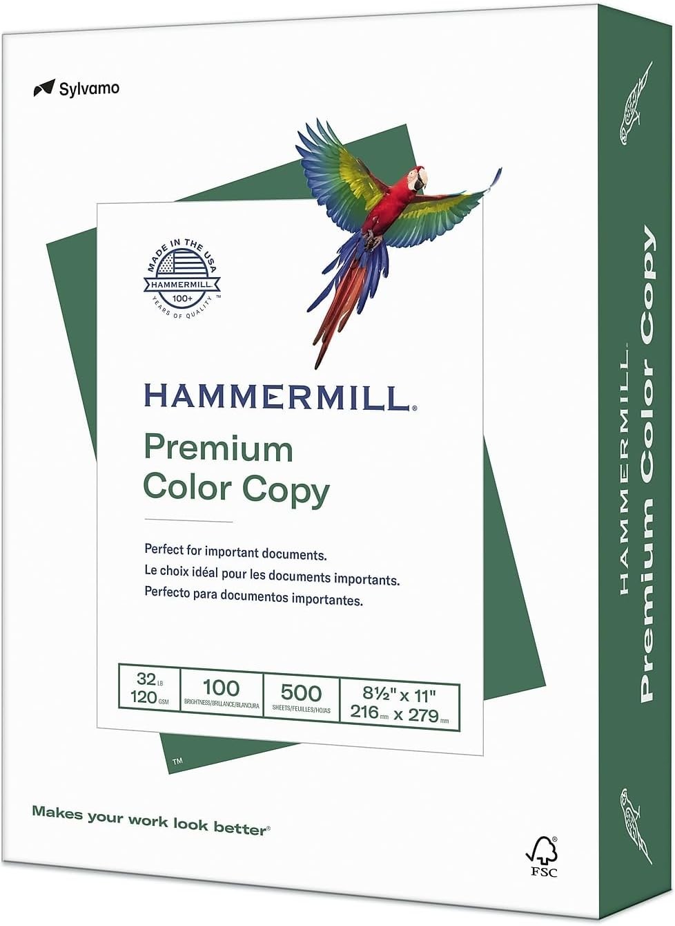 Color Copy Paper 32 lb, 8.5×11 – 500 Sheets, Glossy Finish, 100 Bright