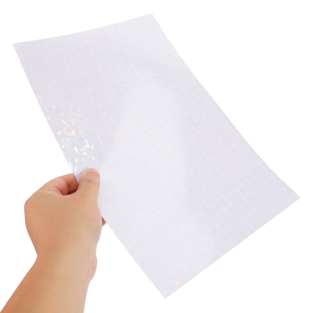 40 Sheets Holographic Laser Stickers Cold Laminated Film Hologram