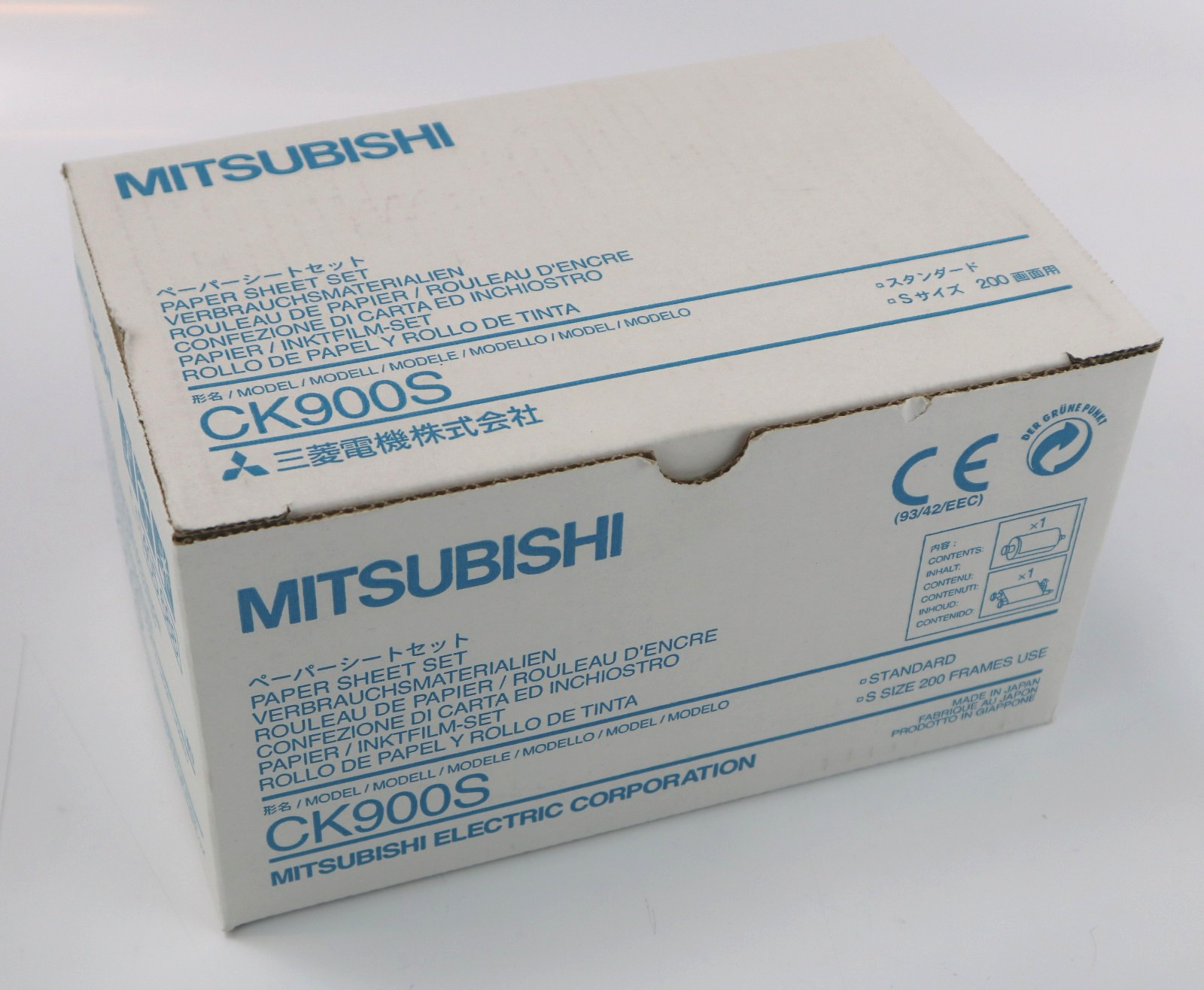 Mitsubishi CK900S set ribbon + paper for the CP900 series e.g. CP900D / 900E