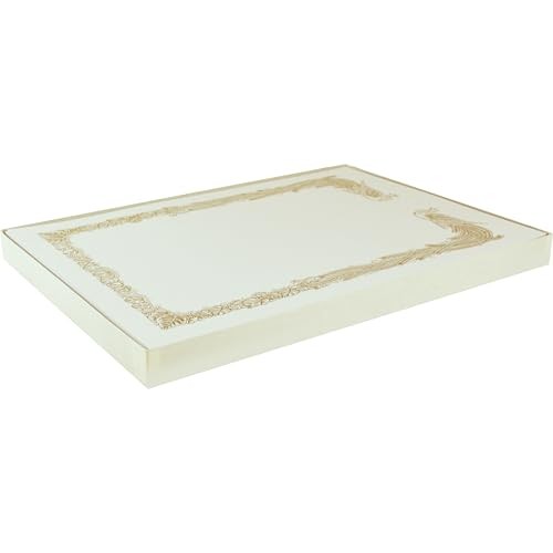 King Corporation Certificate Paper A3 Wide Vertical Border No Clouds 100 Sheets