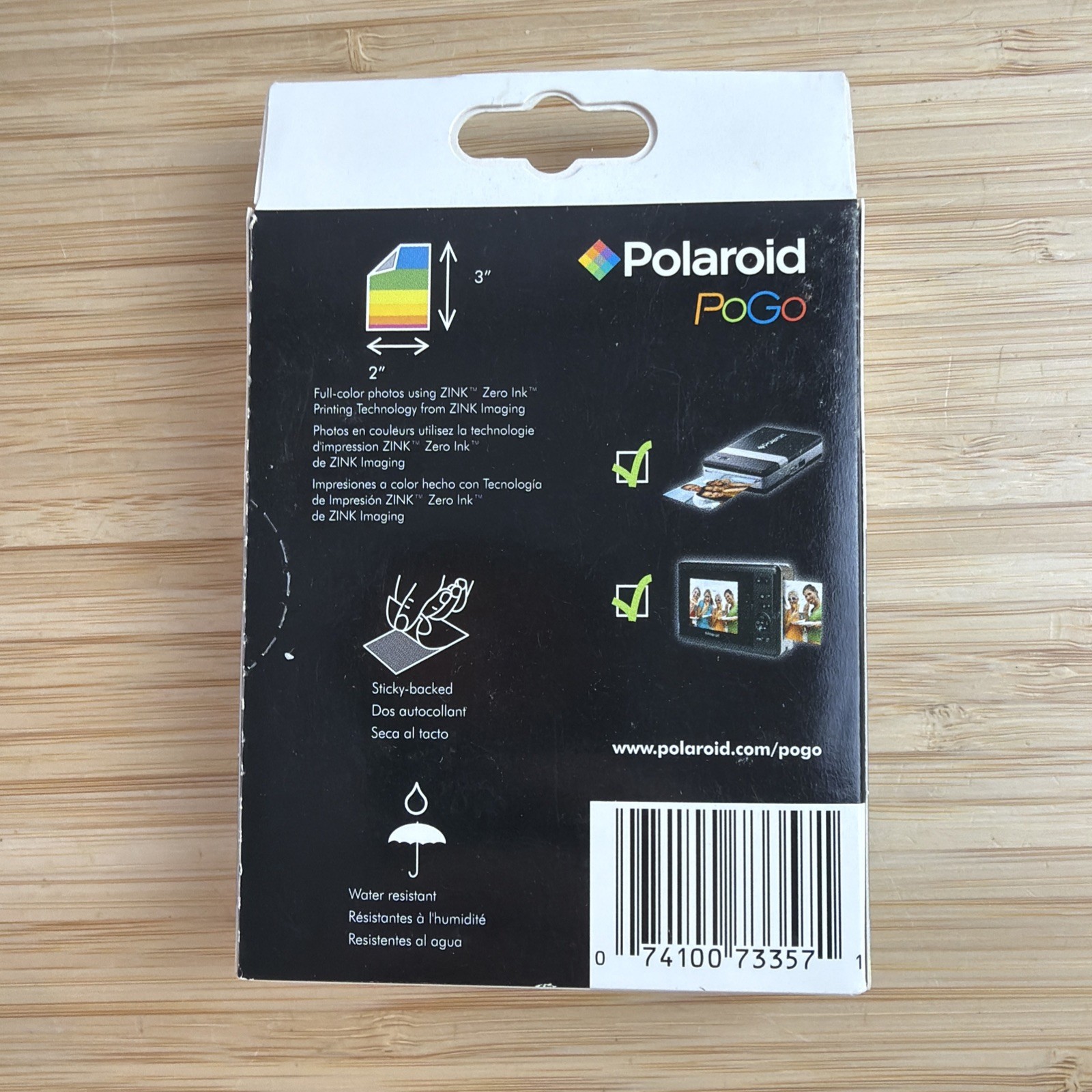 Polaroid PoGo 2X3 “ ZINK Photo Paper 30 Sheets New Sealed in Box NIB Made in USA