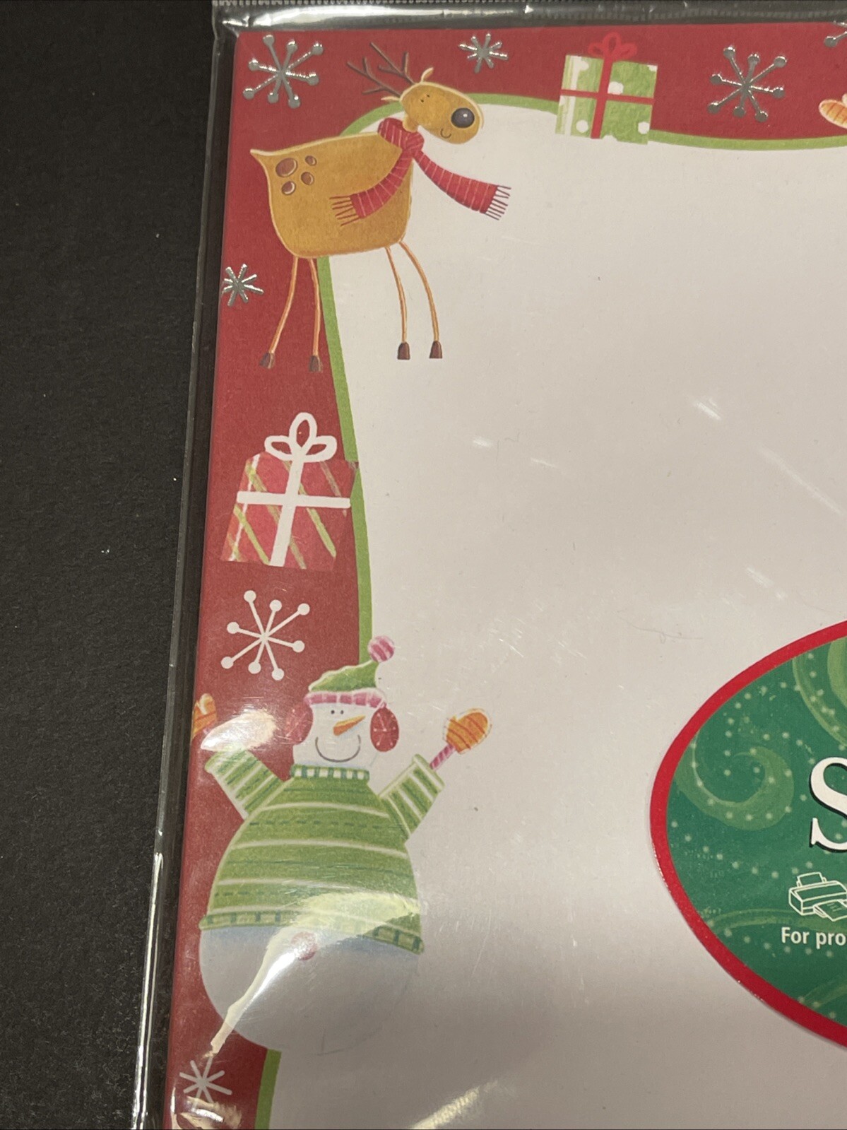 NEW Gartner 35 Sheet Computer Paper Christmas Holiday Stationary Laser Ink Jet