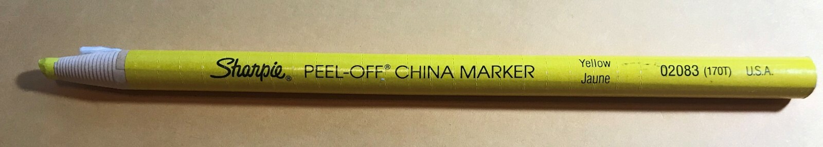 SHARPIE Peel-Off China Marker,Yellow, 2083, Yellow – new (170T)