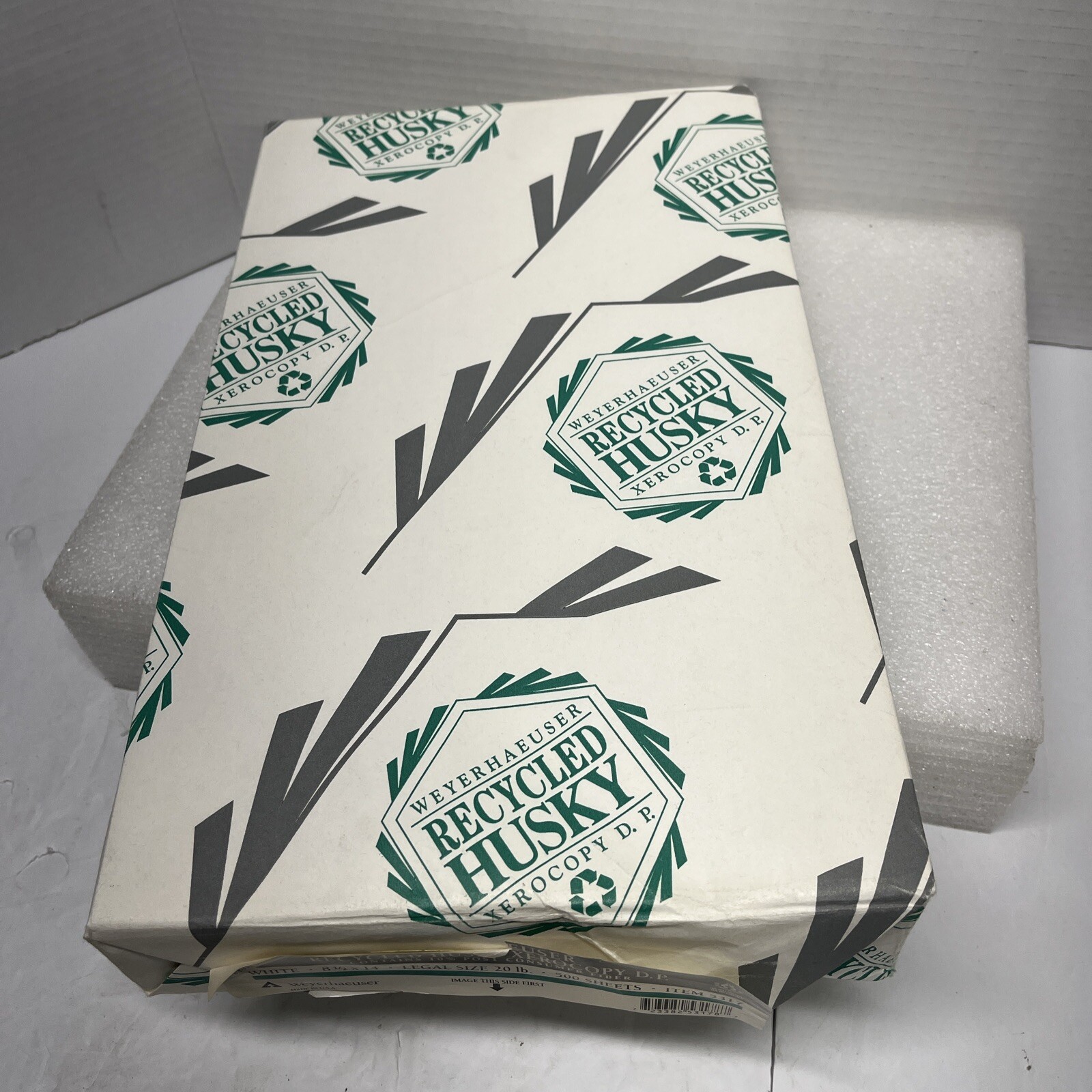 Weyerhaeuser Recycled Husky Xerox Copy Paper 8.5 X14 Legal Sz 20 Lbs. 500 Sheets