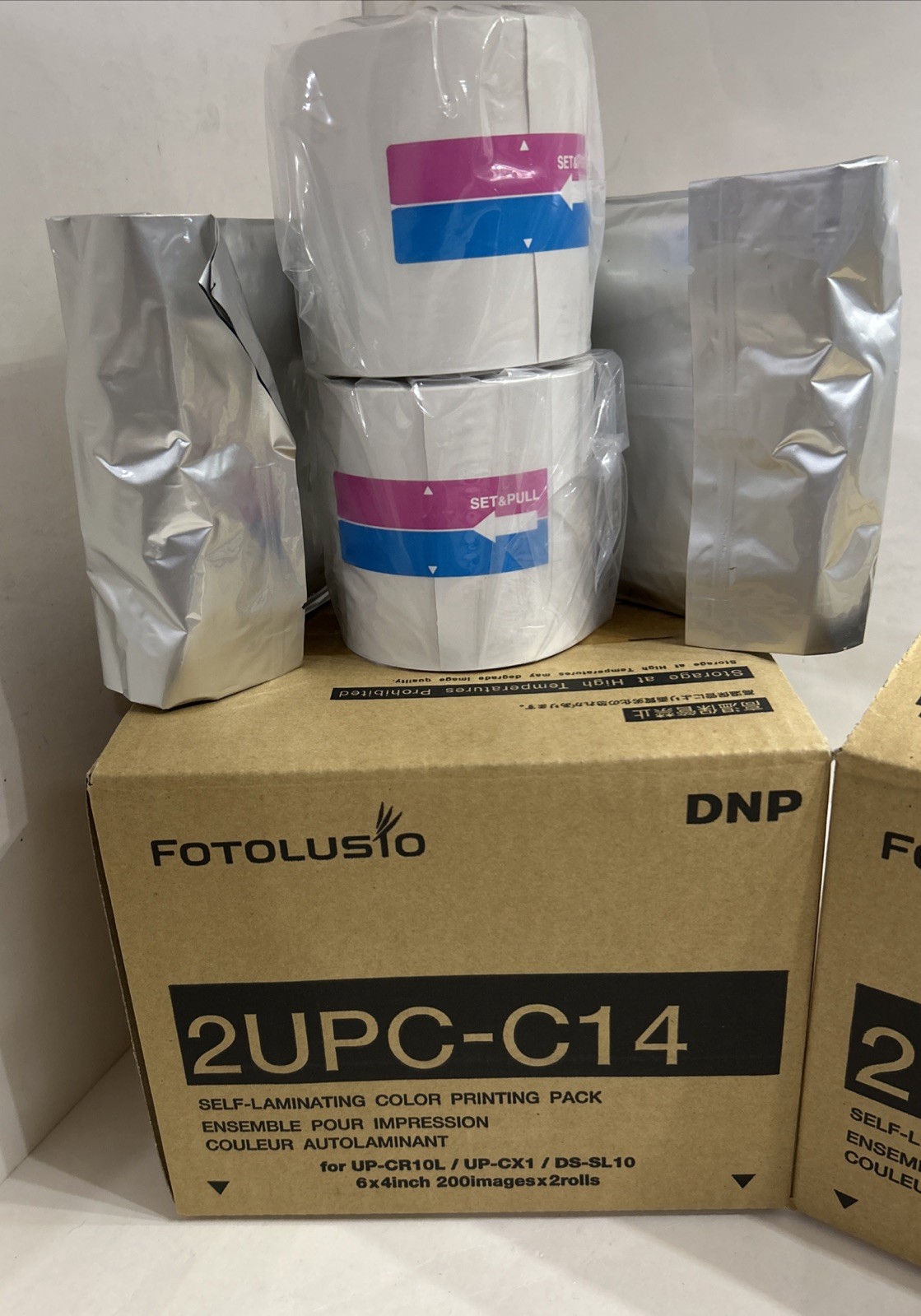 DNP 6×4 Paper Dye Kit for UP-CR10L CX1 DS-SL10, 2 Sets Per Case 800 Prints Total