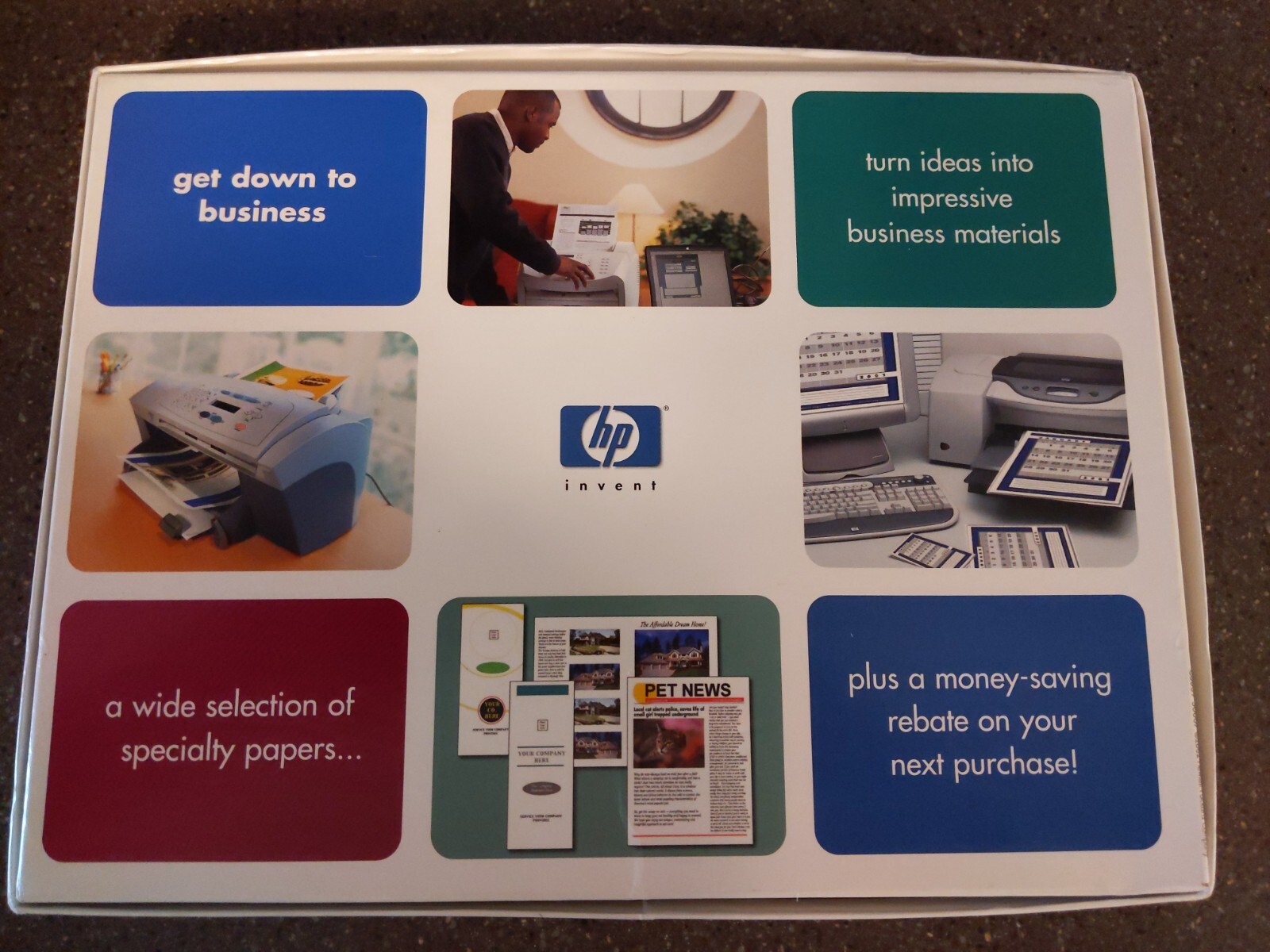 HP LaserJet Paper Paper Sample Brochure Flyer Paper Gloss Finish OPEN BOX