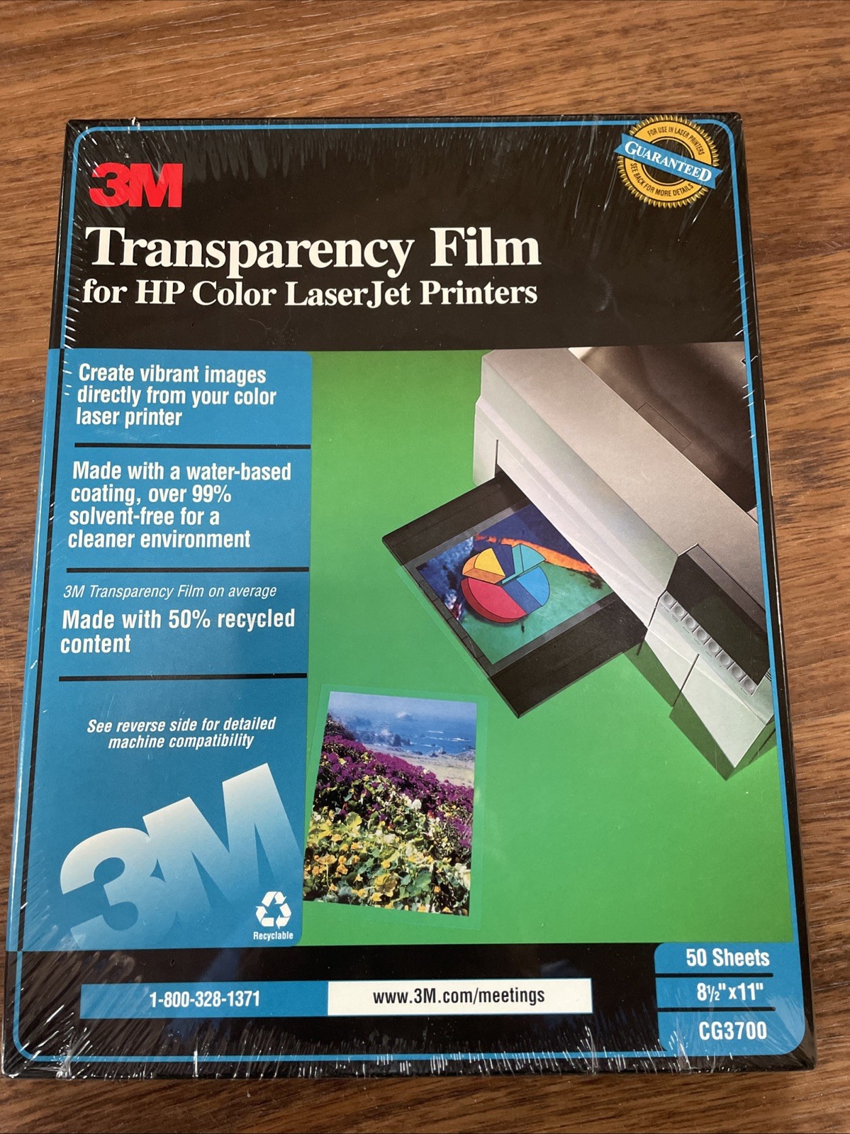 NEW 3M Transparency Film for HP Color LaserJet Printers CG3700 Printer Paper