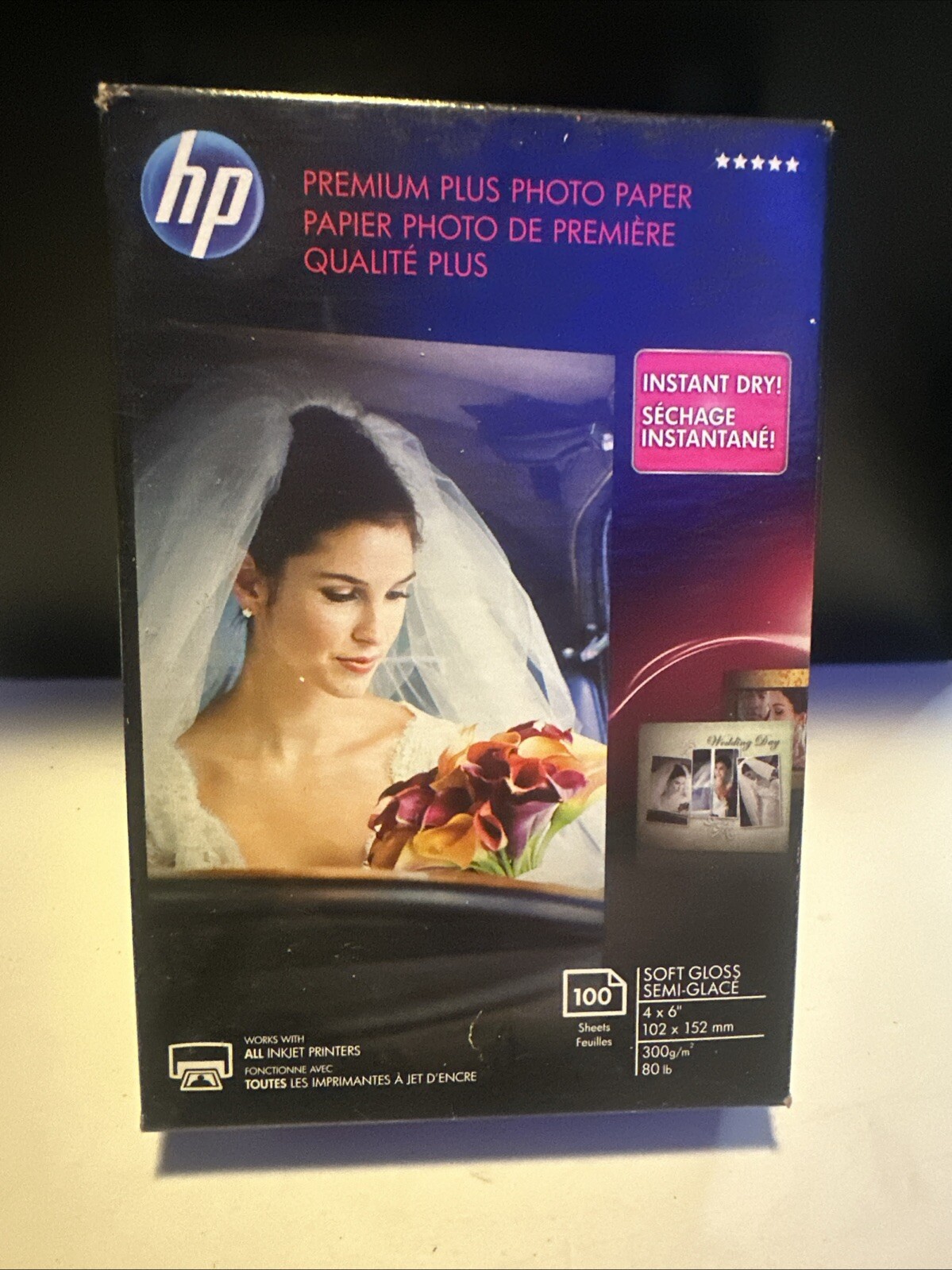 HP Premium Plus 4 x 6″ Soft Gloss Photo Paper – 100 Sheets – For All Inkjets