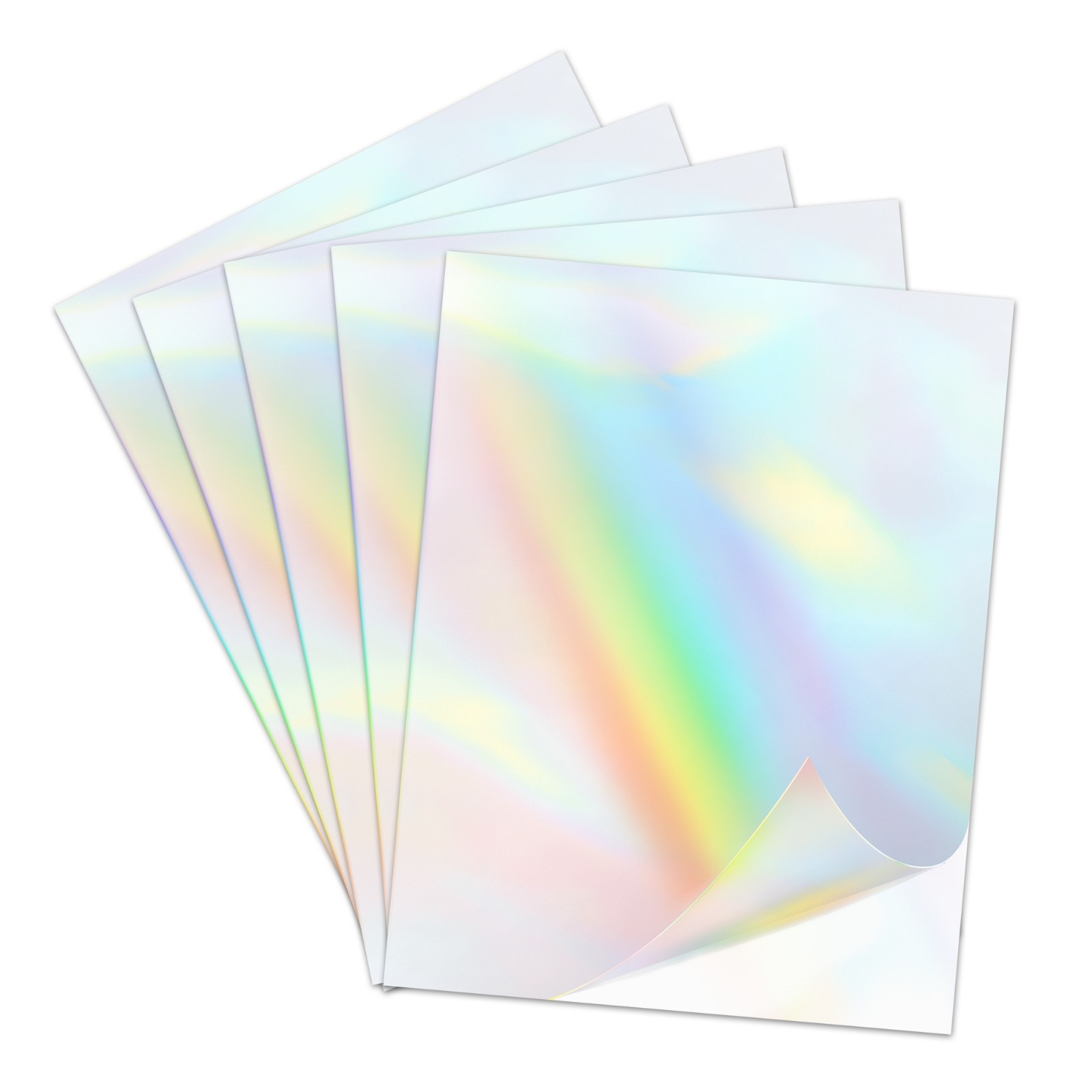 Koala Clear Holographic Sticker Paper for Inkjet +Laser Printer 8.5×11 25 Sheet