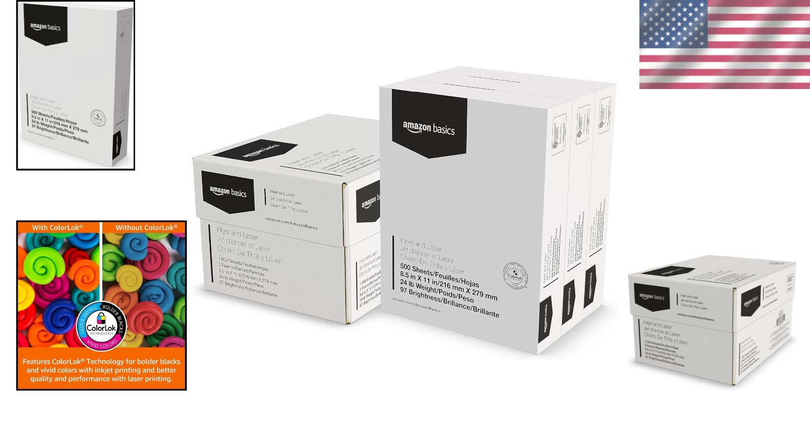 Eco-Friendly 1500 Sheets Bright White Printer Paper, 8.5×11 – 97 Brightness