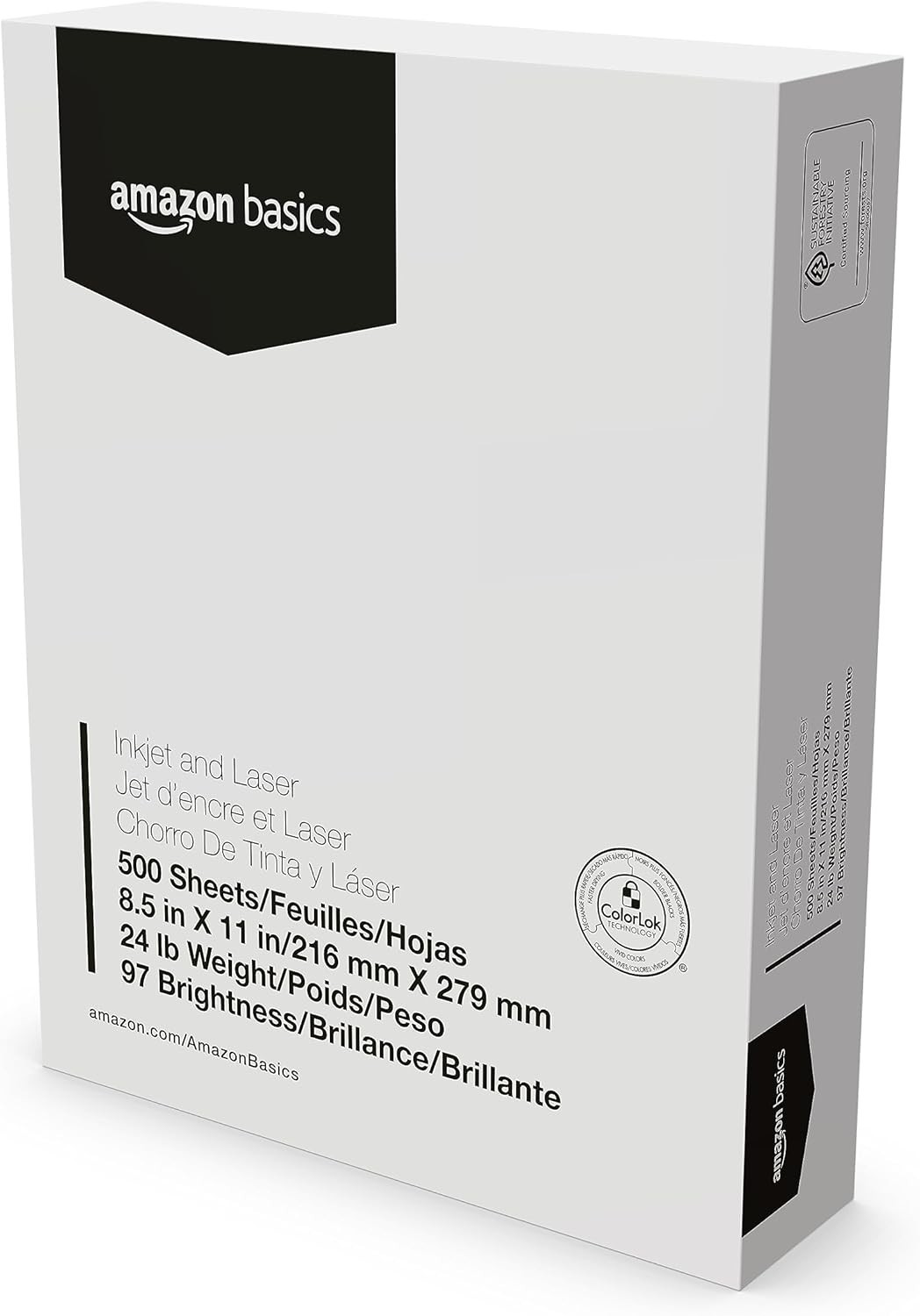 Eco-Friendly 1500 Sheets Bright White Printer Paper, 8.5×11 – 97 Brightness
