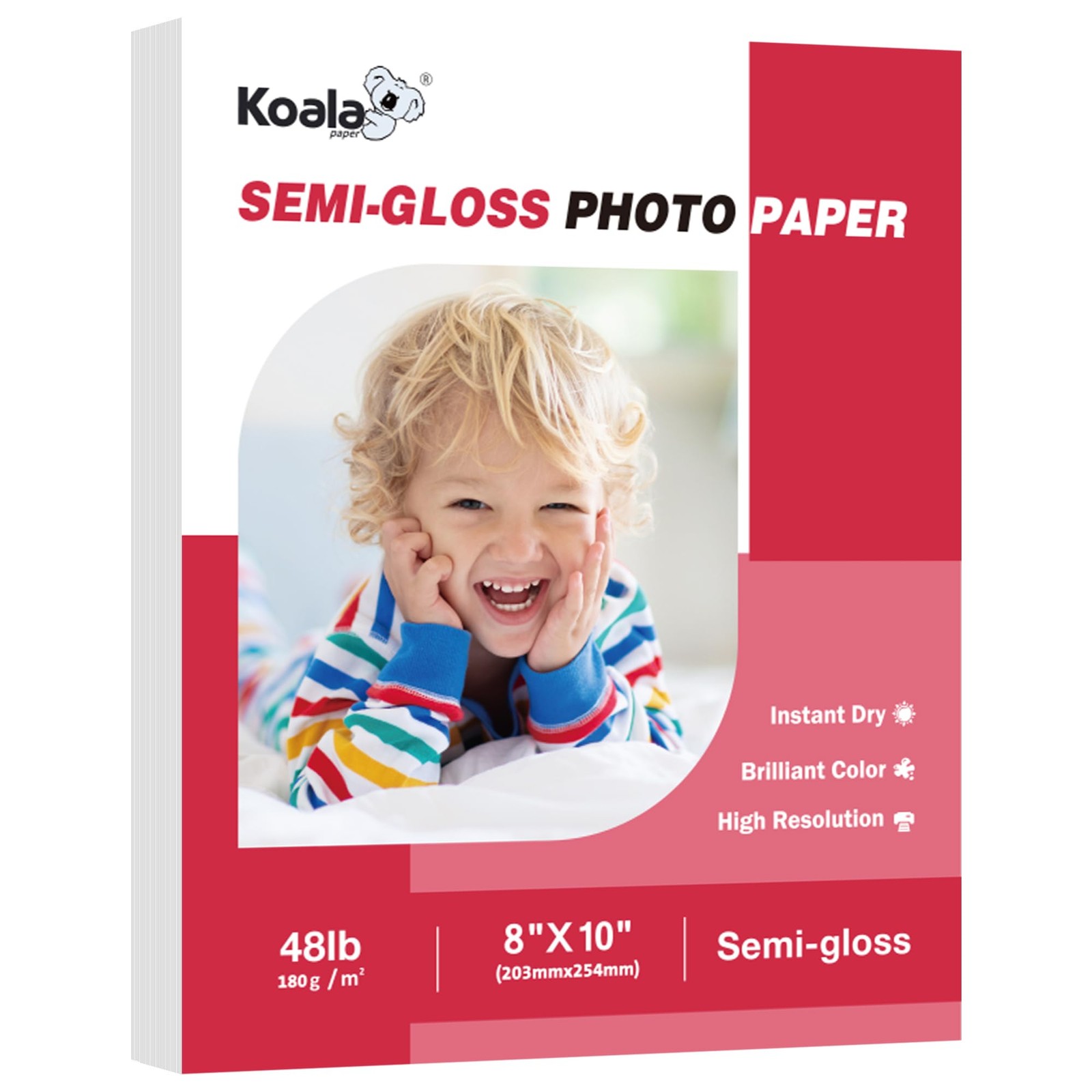 Koala SemiGloss Photo Paper 8×10 Inch Professional Dye Inkjet 100 PCS