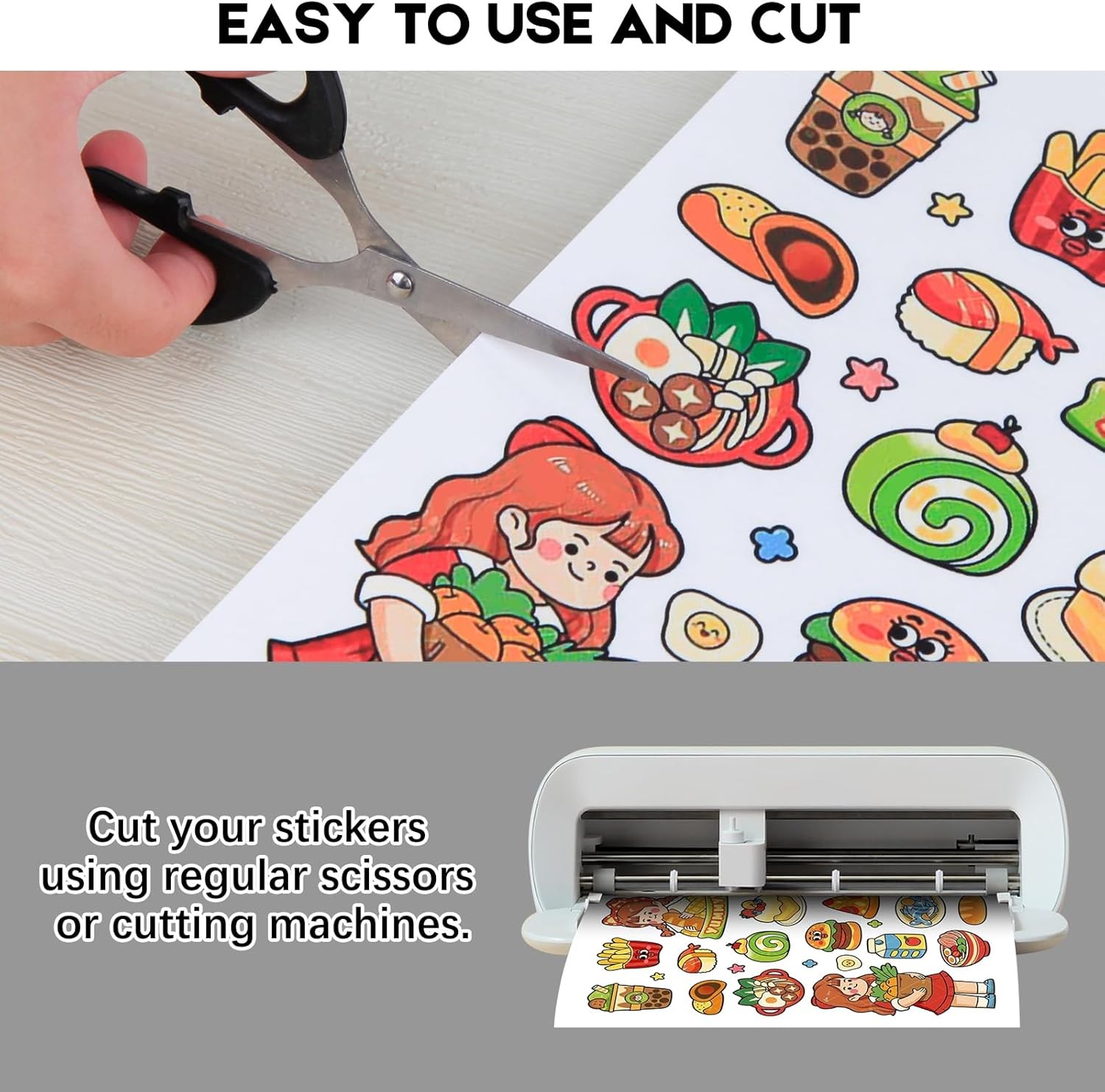 Aevdor 30 Sheets Printable Clear Sticker Paper Inkjet