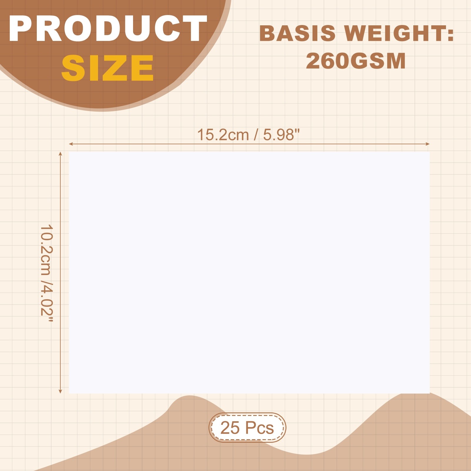 6×4 RC Photo Paper for Ink, 25 Sheets 260GSM