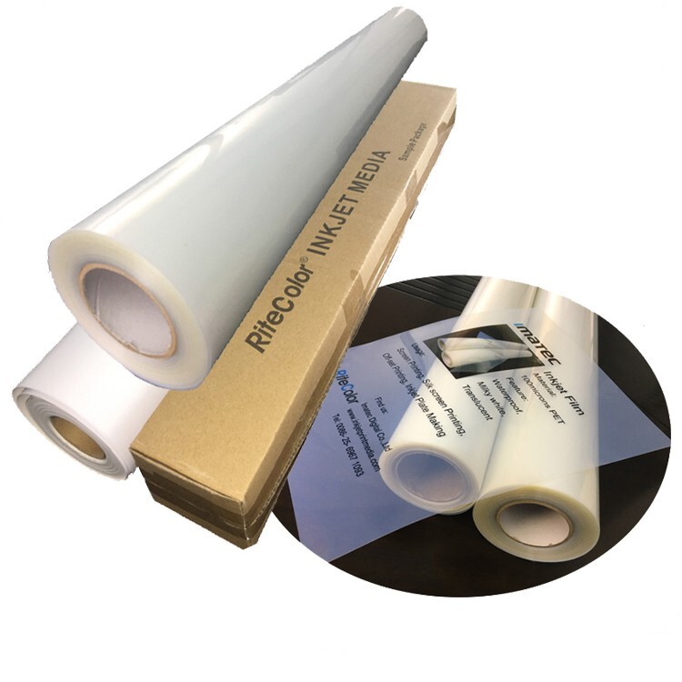 Waterproof Inkjet Milky Transparency Film Screen Printing 24″x100ft Roll