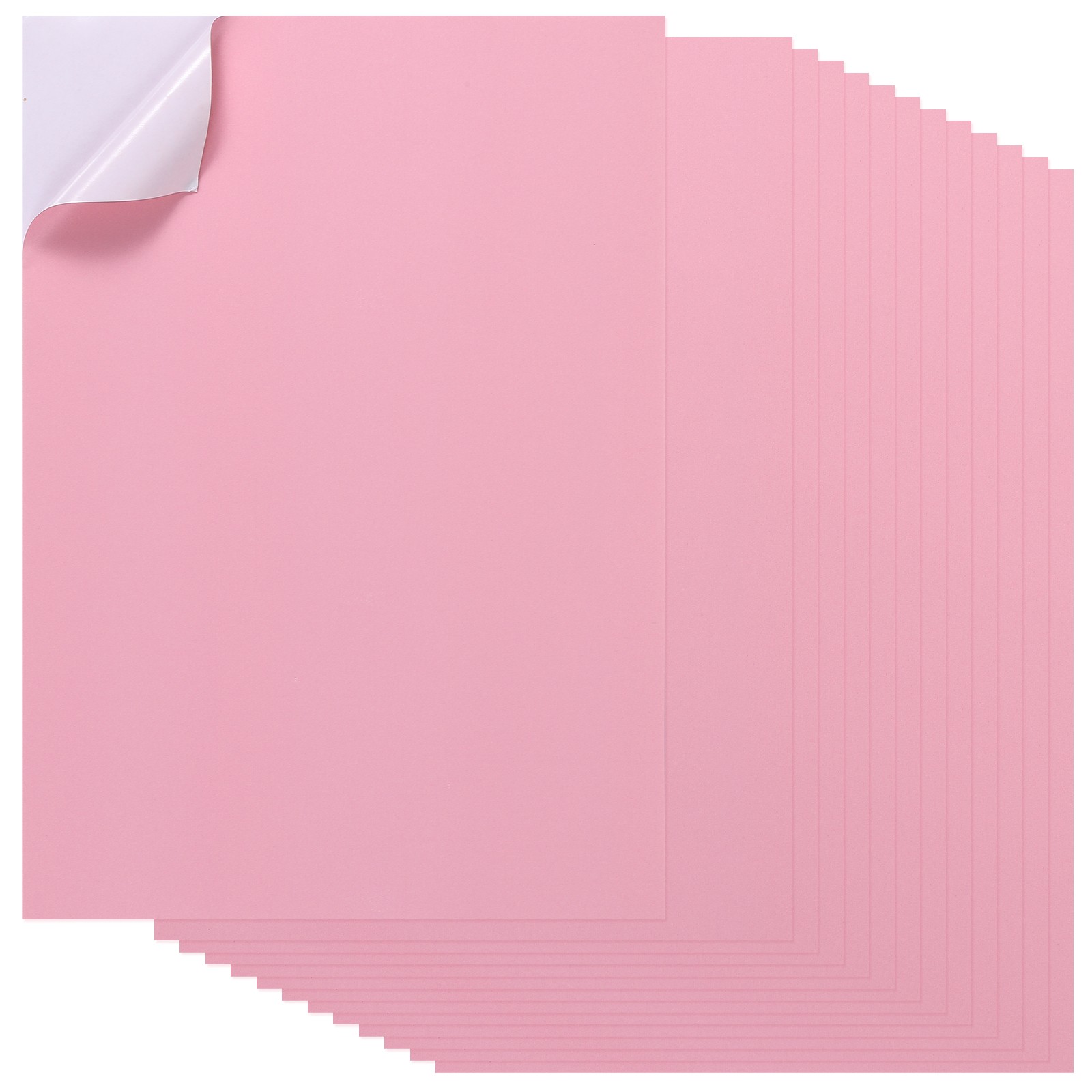 20Pcs Full Sheet Label Sticker Paper, A4 Shipping Labels, Pink
