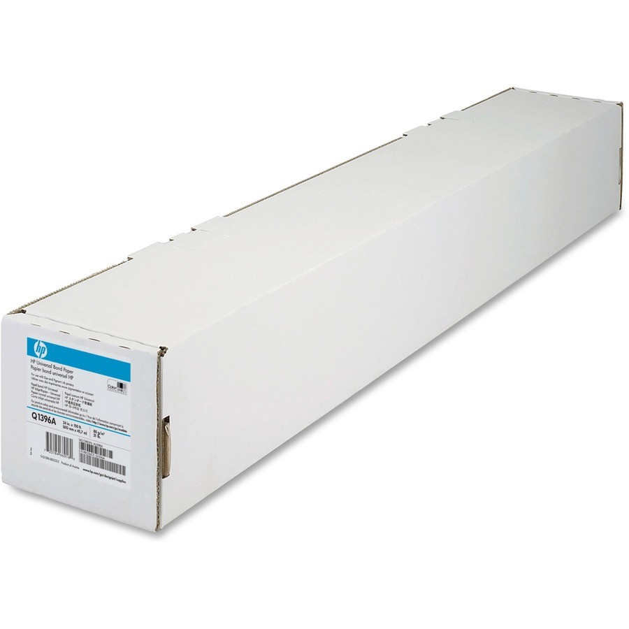 HP Universal Inkjet Print Bond Paper 24″ x 150 ft Matte White Q1396A