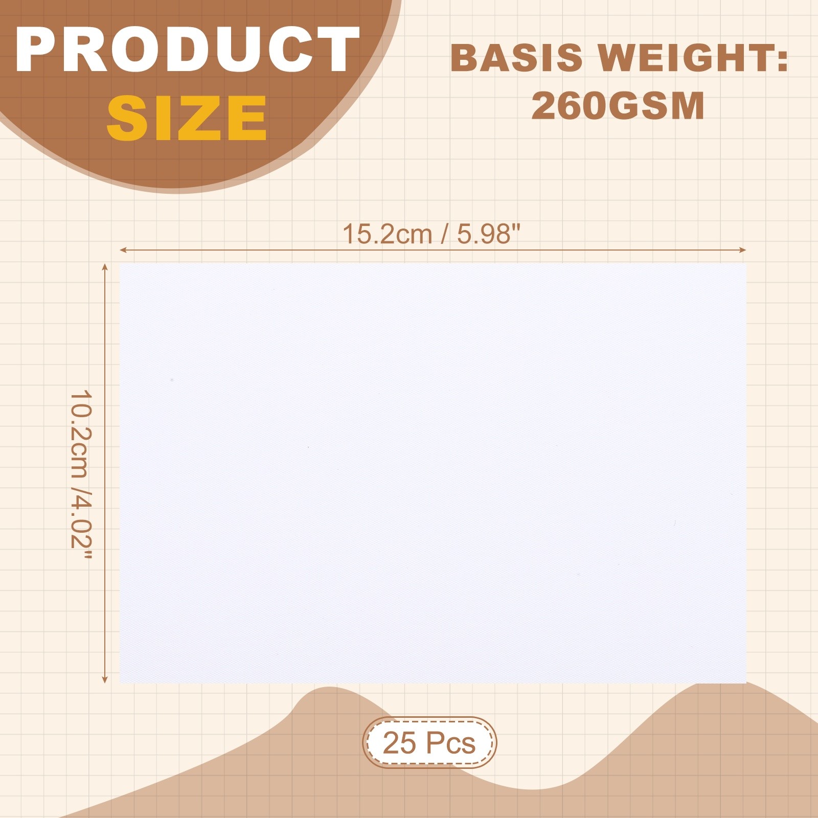 6″x4″ RC Satin Photo Paper, 25 Sheets Inkjet Photo Paper 260GSM Resin Coated