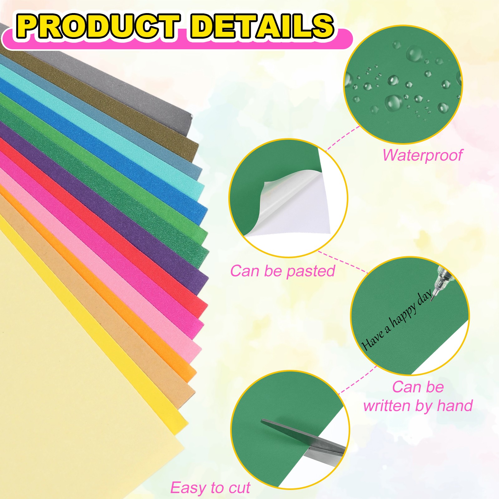 40 sheets A4 stickers for labels, green sticker paper, 40pcs for shipping