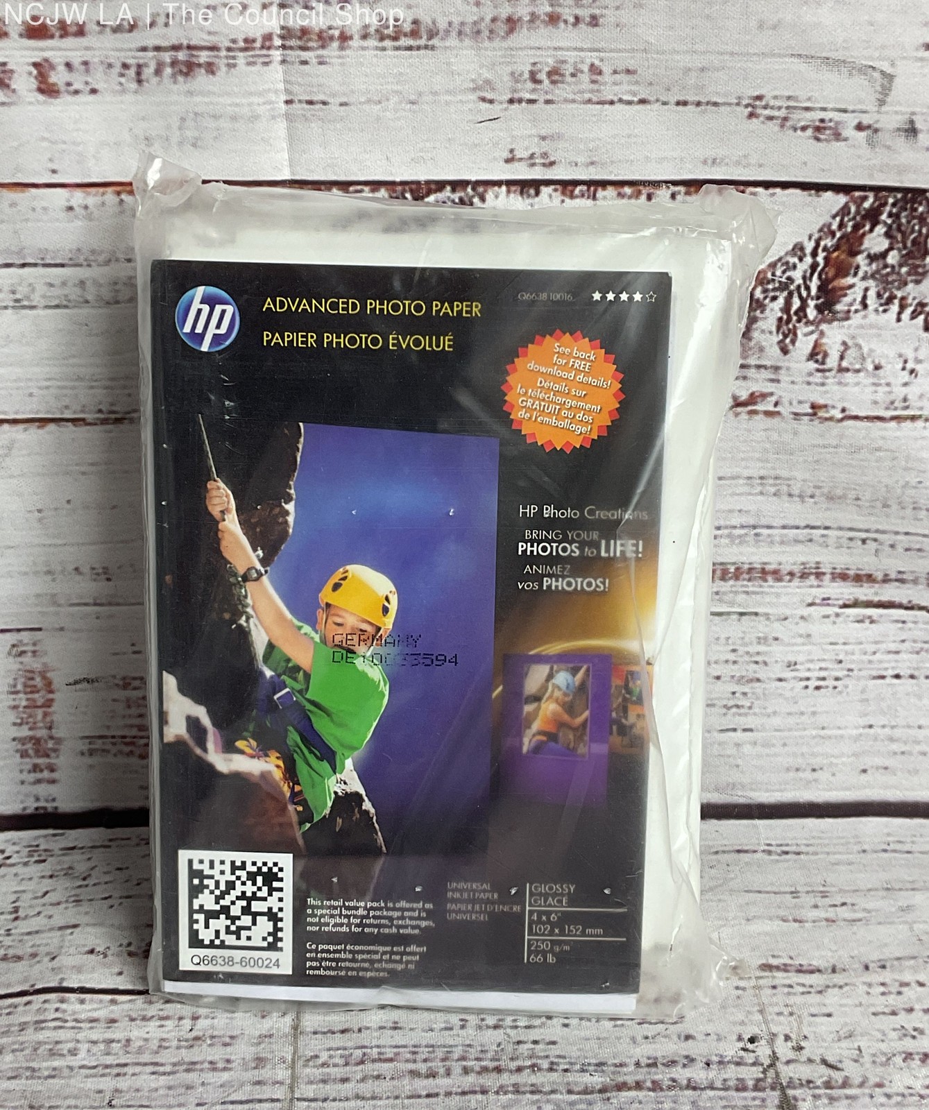 HP Set of 3 4×6 5×7 Printer Photo Paper