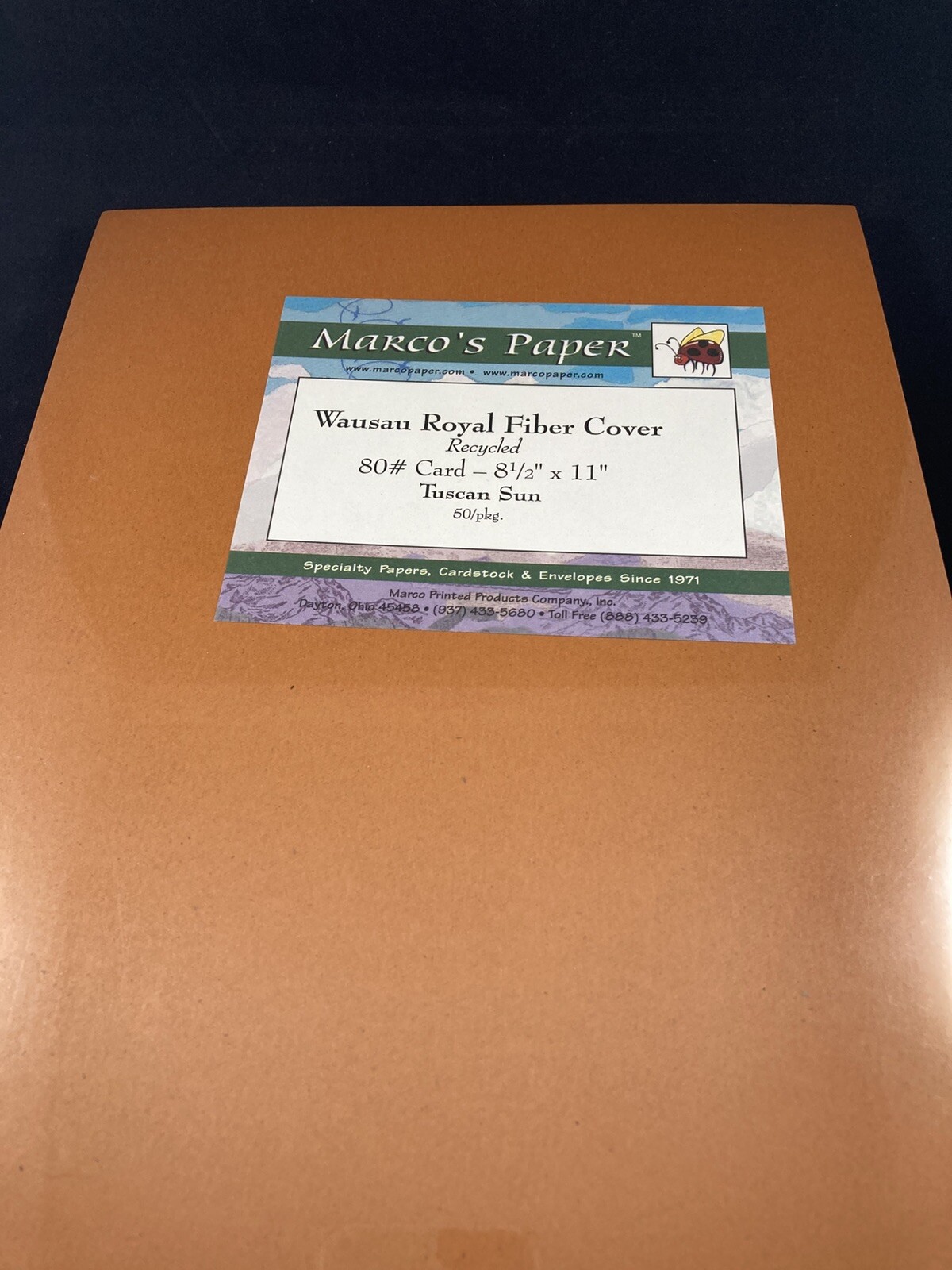 Royal Fiber Cover Paper 80#, 8.5″ x 11″ sheets-50 Sheets