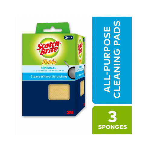 Scotch-Brite 723-2F Dobie All Purpose Cleaning Pad, 3-Pk. – Quantity 8