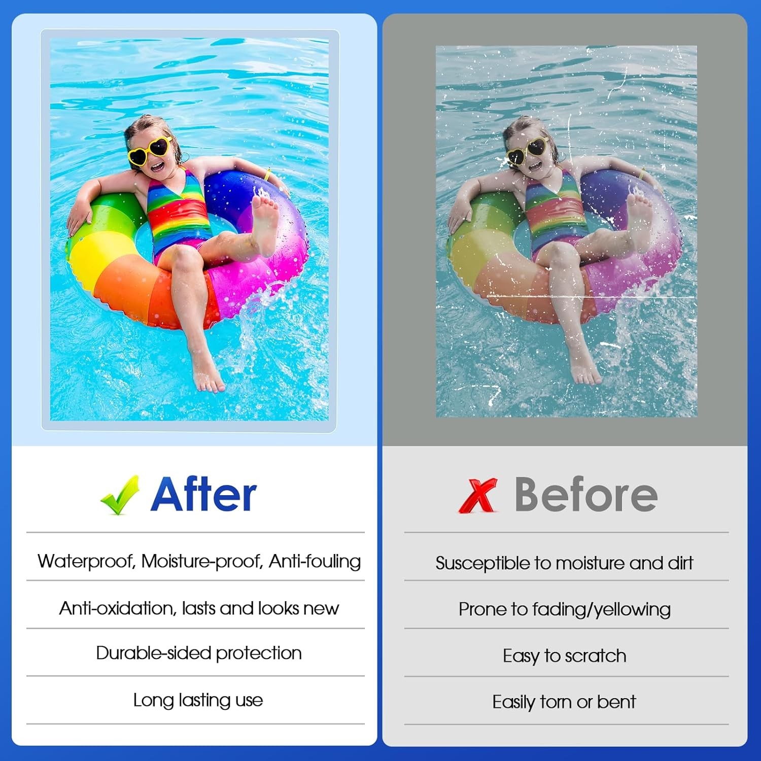 30 Pack Laminating Sheets, Hold 8.5 x 11 Inches, 3 Mil Thermal Laminating