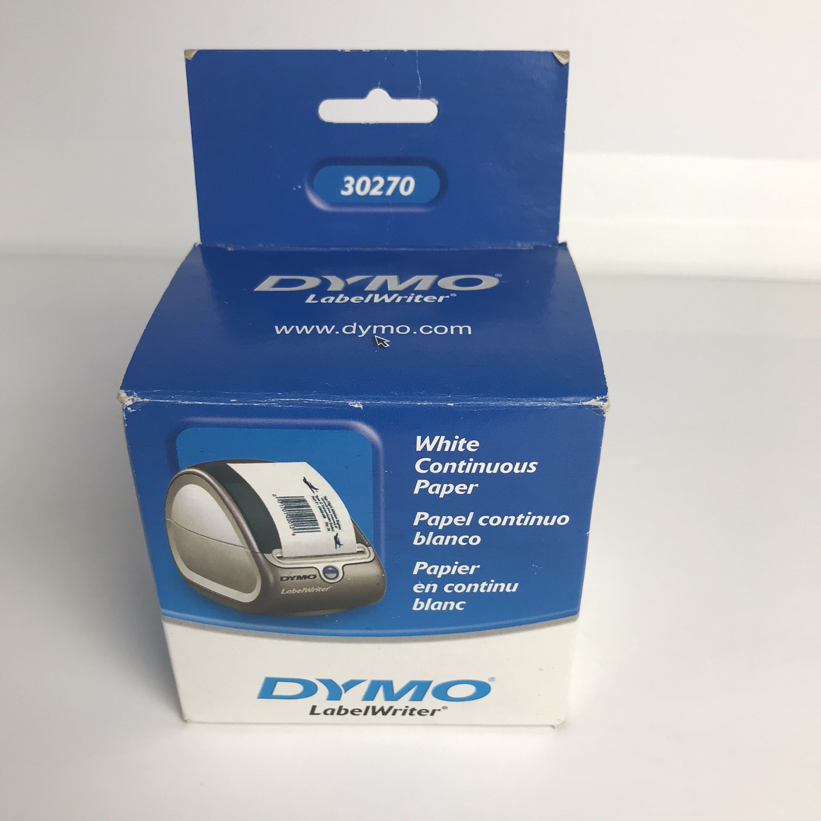 Two Rolls DYMO LabelWriter Continuous-Roll Receipt Paper 2-1/4 x 300 White 30270