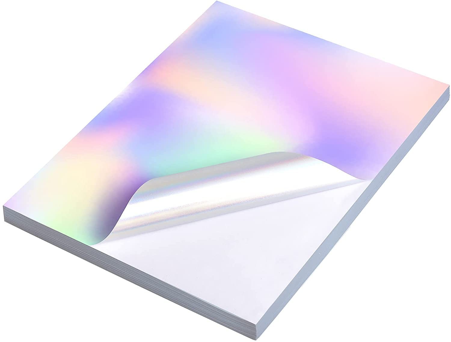 22 Sheets Holographic Sticker Paper 8.5 x11 inch for Inkjet Printer & Laser P…