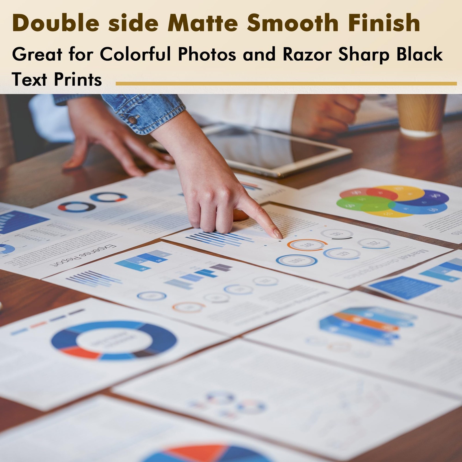 Koala Photo Paper DoubleSide Matte 11×17 Inch 100 PCS 48LB 180gsm Inkjet
