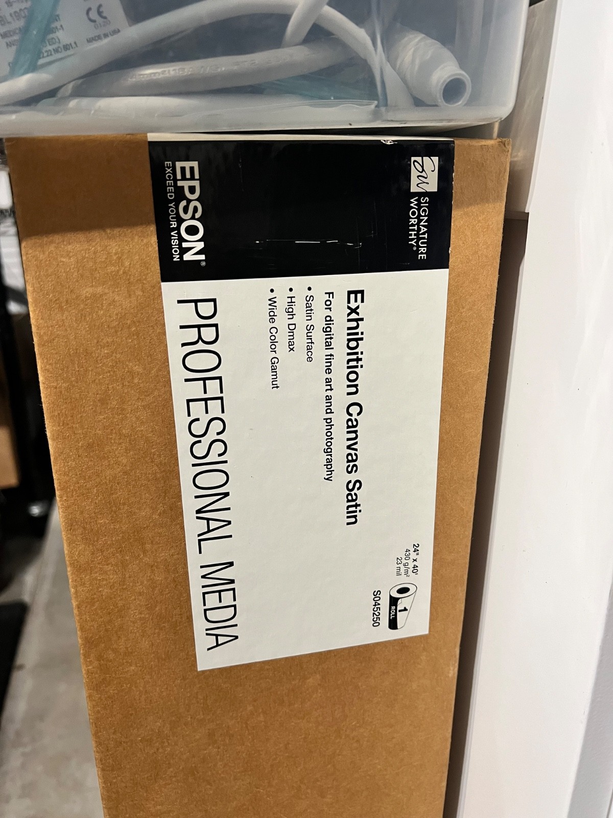 Epson Exhibition Canvas Satin 24” x 40’ Roll – S045250 (New, Sealed)