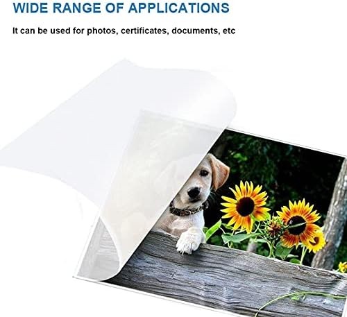 Thermal Laminating Pouches 8.9 x 11.4, 5 Mil Thickness, Crystal Clear Finish,