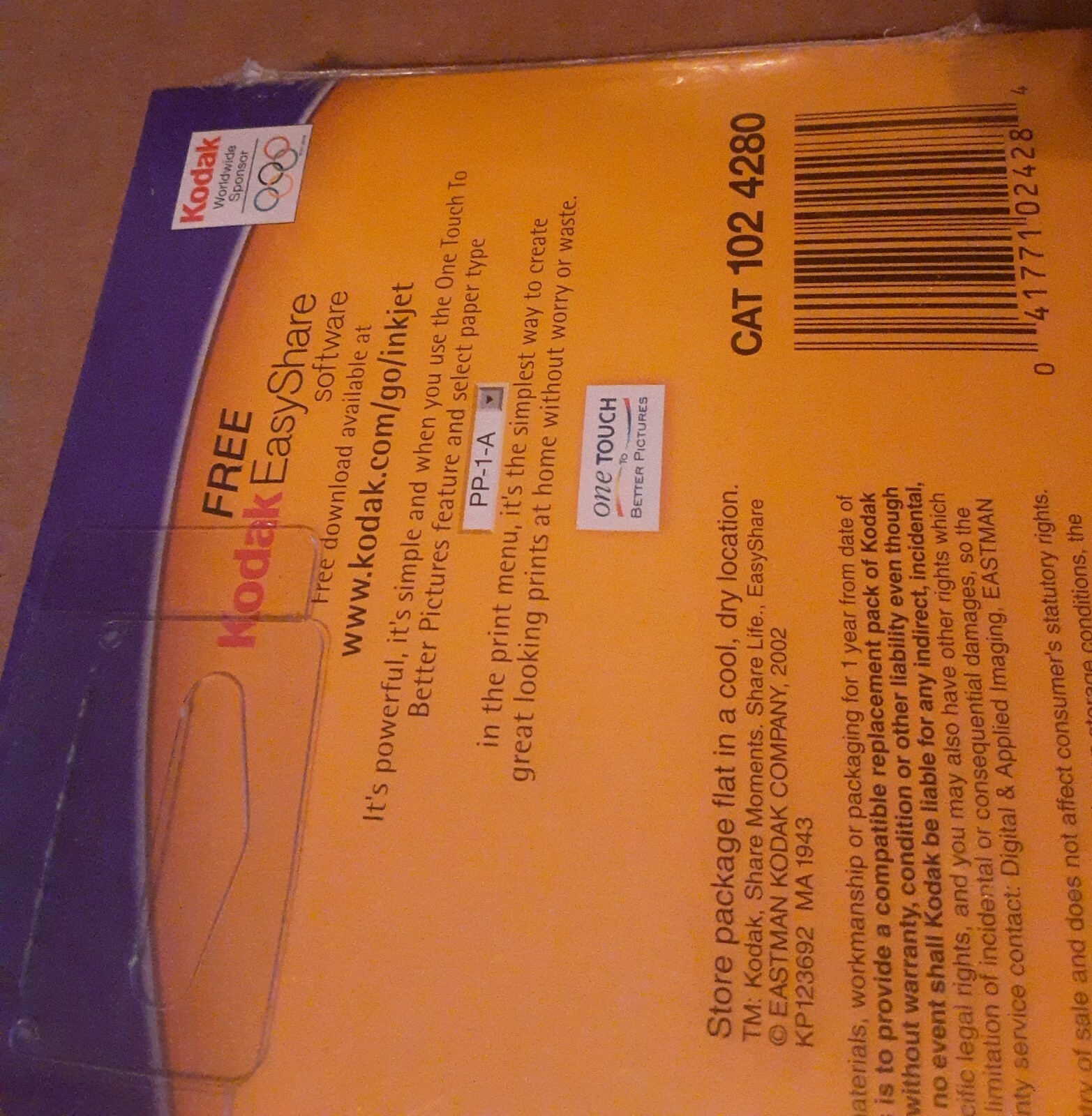 Kodak Picture Paper Soft Gloss 50 Sheets 4×6 in. – NEW