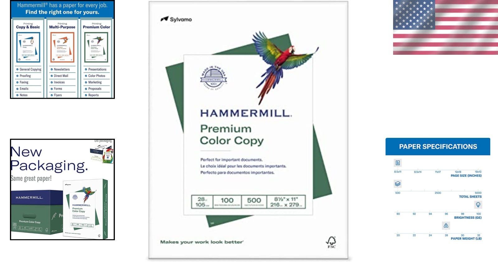 Color Copy Paper 28lb – Forest Stewardship Council Certified
